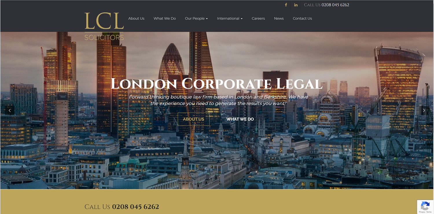 Legal Solicitors Website